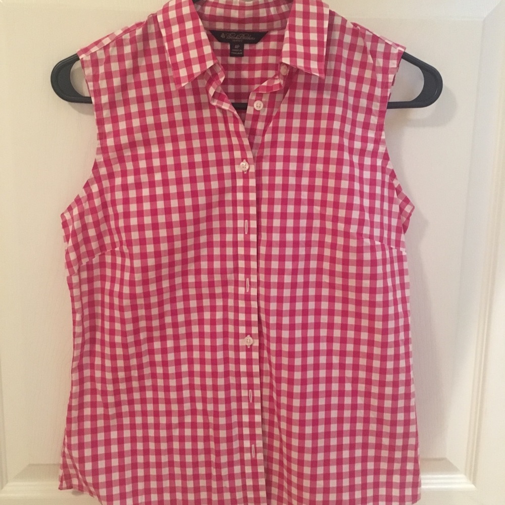 Brooks Brothers Gingham Tank